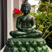 ราคา งานแกะสลักองค์พระหินเขียวอินเดีย หินแท้ (1730606883404155366)