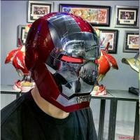 ราคา คุณภาพรับประกันได้ ของแท้**หมวกไอรอนแมน Iron Man Mk5 Spot AutoKing 1/1 Helmet Chinese and English Voice Control Wearable (1731900636054391053)