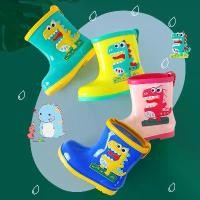 ราคา รองเท้าบูทกันฝนสำหรับเด็ก แฟชั่น ลายการ์ตูน น้ำหนักเบา มีเชือกผูก ปกหนัง เหมาะสำหรับเด็กชายและเด็กหญิง เด็กวัยหัดเดิน รองเท้ากันลื่นกันน้ำทุกฤดูกาล (1732331748947954212)
