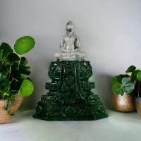 ราคา พระพุทธรูป พระบูชา พระหยก แกะสลัก พระแก้วมรกต จาก หยกพม่า ขนาดหน้าตัก 3 นิ้ว สูงรวมฐาน 9 นิ้ว วัตถุมงคล (1729888707868527261)