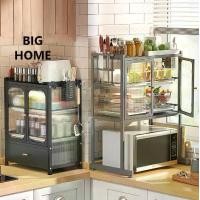 ราคา Bighome ปรับความยาวชั้นวางไมโครเวฟ ชั้นวางคร่อมไมโครเวฟ ชั้นวางของไมโครเวฟ สแตนเลส ปรับความกว้างได้ ชั้นวางในครัว (1729646290277075889)