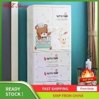 ราคา ในชีวิตประจำวัน ตู้เสื้อผ้าเด็ก วัสดุพลาสติก เปิด 2 ประตู ดีไซน์การ์ตูน ตู้เก็บของพร้อมกล่องลิ้นชัก เหมาะสำหรับตู้เสื้อผ้า [ตู้เสื้อผ้า] (1731802538424830379)