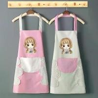 ราคา ผ้ากันเปื้อน ดีไซน์น่ารัก กันน้ำ กันความมัน เหมาะสำหรับห้องครัวที่บ้าน สไตล์เกาหลีและสไตล์ตะวันตก สำหรับผู้หญิงและผู้ใหญ่ แฟชั่น เหมาะสำหรับทำอาหาร ผ้ากันเปื้อน Workwear (1731699488199117000)