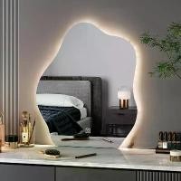 ราคา กระจกห้องน้ำทรงผิดปกติ กระจกเครื่องสำอางแนวตั้งติดผนัง กระจกห้องน้ำ ไฟ LED อัจฉริยะ หน้าจอสัมผัสพร้อมไฟ (1729677316233661217)