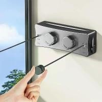 ราคา ราวตากผ้าในที่มองไม่เห็น, ราวตากผ้าระเบียงในร่ม, หดได้, เชือกลวดเหล็ก, เหมาะสำหรับห้องน้ำ, ไม่เจาะรู (1731266226212340872)