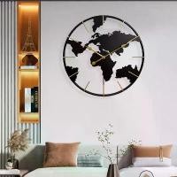 ราคา ศิลปะระเบียงสมัยใหม่ ตกแต่งผนัง แผนที่โลก กลม เหล็กดัด นาฬิกาแขวนแฟชั่น (1729597966041319710)