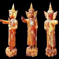 ราคา เทพทันใจ ไม้สัก แกะสลัก เทวรูปเทพทันใจ ศิลปะพม่า (1732104180049676658)