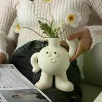 ราคา แจกันเท้าใหญ่สร้างสรรค์ ระเบียง โต๊ะ ห้องนั่งเล่น ตกแต่งเซรามิก เครื่องดอกไม้ไฮโดรโปนิกส์ (1729604121314887966)