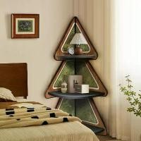 ราคา ตู้เข้ามุม สไตล์เรโทร ตกแต่งห้องนอน โต๊ะข้างเตียง ชั้นวางหนังสือสามเหลี่ยม ตู้เก็บของ ชั้นวางรอยแยก (1731542767607778246)