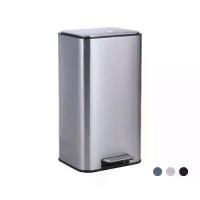 ราคา [COD] [พร้อมส่ง] [จัดส่งทันที] ถังขยะแบบปิดนุ่มนวล INDEX LIVING MALL BENTA ขนาด 30 ลิตร - สีเงิน/ดำ (1732069242132531710)