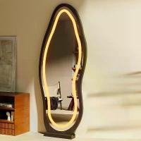 ราคา กระจกเต็มตัว ดีไซน์เรียบง่ายและทันสมัย สไตล์เกาหลี ตกแต่งห้อง เหมาะสำหรับห้องนอน มี 3 สีให้เลือก กระจก (1731348128809321782)