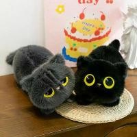 ราคา ของเล่นตุ๊กตาแมวดำจำลอง, ข้ามพรมแดน, ตุ๊กตาแมวกรมท่า, สัตว์ยัดไส้, สำหรับเด็กผู้หญิงนอนบนเตียง, หมอนกอดขา (1731329079749805776)