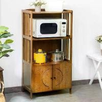 ราคา ตู้เก็บของแกะสลักโบราณ Nanzhu มีประตู ที่เก็บของในครัว ชั้นวางเตาอบไมโครเวฟ ตู้ข้าง ใช้หลายฟังก์ชั่น เหมาะสำหรับพื้น (1732325540024191065)