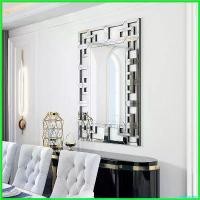 ราคา stepfashop แบบพกพา ARTLOGE วงกลม กระจกตกแต่งผนัง สีเงิน กระจกติดผนัง กระจกเงา Silver Decorative Wall Mirror 80cm (1730420940167547008)