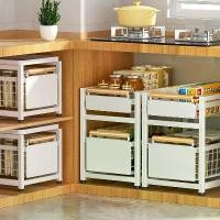 ราคา ชั้นวางของใต้อ่างล้างจาน, ครัว, พร้อมลิ้นชักเลื่อน, วัสดุเหล็กกล้าคาร์บอน, ตู้ใต้อ่างล้างหน้า, ตู้เก็บของชั้นในห้องน้ำ, [COD] เหล็กดัด (1731150264373971947)