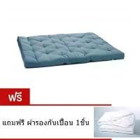 ราคา augustshoprich คุณภาพรับประกันได้ CB Cotton Topper ขนห่านเทียม ขนาด 6ฟุต สีน้ำเงิน ขอบ5นิ้ว เกรดโรงแรม5ดาวผ้ากันไรฝุ่น พร้อมยางรัดมุม แถมผ้ารองกันเปื้อน 1ผืน (1731110370494613671)