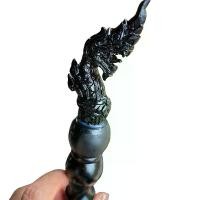 ราคา ไม้ครูหัวพญานาคงานแกะจากไม้พญางิ้วดำไม้มงคลความยาว14“(ขนาดยังไม่รวมหัว)ต้องสั่งทางร้านก่อนกดสั่งซื้อจ้า (1730453862365563537)