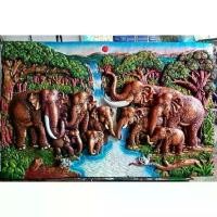 ราคา จัดส่งในกรุงเทพฯ D062 ภาพติดผนังปูนปั้น ช้าง (เป็นภาพแผ่นเดียว) ขนาด 50x80 ซม. นำโชค เสริมโชคลาภ การงาน การเงิน มั่งมี ศรีสุข เสริมฮวงจุ้ย (1731837631587650454)