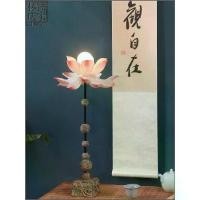 ราคา โคมไฟดอกบัวสไตล์จีนใหม่สำหรับศาลเจ้า โคมไฟตั้งโต๊ะแสงนิรันดร์ โคมไฟถวายพระพุทธรูปสไตล์จีน Zen ทำจากวัสดุเรซิน เหมาะสำหรับโคมไฟดอกบัว (1731968596037176224)