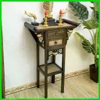 ราคา vaginoshop คุณภาพรับประกันได้ THAILUCKY โต๊ะวางของ วางพระบูชา ตู้ไม้แกะสลัก สูง108cm แข็งแรง ทนทาน (1730740765427992734)