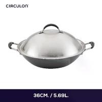 ราคา CIRCULON A1-SERIES เครื่องครัวอลูมิเนียมเคลือบผิวลื่น กระทะสองหูทรงลึก ขนาด 36 ซม./14 นิ้ว พร้อมฝาสแตนเลส (81830-T) (1730941759175166521)