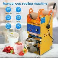 ราคา เครื่องซีลฝาแก้ว พลาสติก กึ่งออโต้ เครื่องซีลปิดฝาแก้ว เครื่องซีลฝาแก้ว เครื่องซีลปิดปากถ้วยพลาสติก แบบคันโยก รุ่นKF002 (1731620525015927272)