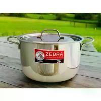 ราคา CODZebra หม้อสแตนเลสตราหัวม้าลายอย่างหนาขนาด 26 cm ใช้กับเตาแก้ส เตาถ่าน เตาไฟฟ้าได้ (ยกเว้นเตาแม่เหล็กไฟฟ้า)TikTok (1732265522967710222)