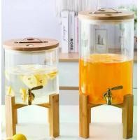 ราคา (สั่ง 1ชิ้นต่อ 1ออเดอร์)โหลใส่น้ำ โหลน้ำหวาน โถน้ำหวานโถน้ำผลไม้ เครื่องจ่ายน้ำผลไม้ โถแก้วใส่เครื่องดื่ม โถน้ำสำหรับงานจัดเลี้ยง มี2ขนาด 5-8 ลิตรพร้อมส่ง (1729599882377594959)