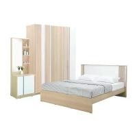 ราคา ctrueirtying25 คุณภาพรับประกันได้ INDEX LIVING MALL ชุดห้องนอน รุ่นวาร่า+ร็อตเตอร์ดัม ขนาด 6 ฟุต (เตียง, ตู้เสื้อผ้า 3 บาน, โต๊ะเครื่องเเป้ง) - สีเลอบาน่า โอ๊ค/ขาว (1731235822411679807)