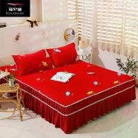 ราคา ผ้าปูที่นอนผ้าฝ้ายสองชั้น, ขายร้อนออนไลน์, ผ้าไหมคริสตัลกำมะหยี่สามชิ้น, ผ้าปูที่นอนกำมะหยี่หนา, ซักเครื่องได้, รวมเครื่องนอน (1730749193797601624)