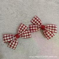 ราคา กิ๊บติดผมเด็ก สไตล์กระโหลก สปริงใหม่ กิ๊บติดผมลายสก๊อตสีแดงไวน์ กิ๊บคู่โบว์เล็ก กิ๊บข้าง เหมาะสำหรับหน้าม้า (1732247214852180829)