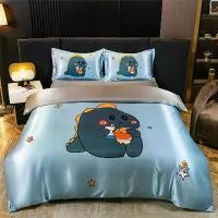 ราคา ชุดเครื่องนอน 4IN1 วัสดุผ้าไหมน้ำแข็ง พิมพ์ดิจิตอล ผ้าปูที่นอนแบน/ผ้าปูที่นอนรัดมุม ขนาดเดียว/ราชินี/คิงไซส์ ผ้านวมเครื่องนอนผ้าไหมเย็น รวมปลอกผ้านวม (1731459891489309848)