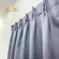 ราคา ผ้าม่านสำหรับหน้าต่างจีบ สีเทาอ่อน ขนาดคิงไซส์ ประตูหลักเต็ม ม่านสีขาวทึบแสง (1730791925057489080)