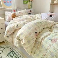 ราคา ชุดเครื่องนอนผ้าฝ้าย ลายหมีน่ารัก 4 in 1 รวมผ้าปูที่นอนสุนัข ปลอกผ้านวม และชุดปลอกผ้านวม มีให้เลือก 3 ฟุต 3.5 ฟุต และ 5 ฟุต และ 6 ฟุต (1730749183135287640)