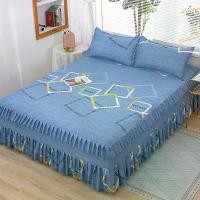 ราคา กระโปรงเตียง กันลื่น เหมาะสำหรับหนุ่มๆ สากล ผ้าคลุมเตียง สไตล์เกาหลีเดี่ยว ลูกไม้สามชั้น ชุดเจ้าหญิง ผ้าปูที่นอน ชิ้นเดียว 2024 (1731038417697737131)