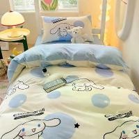 ราคา ชุดผ้าปูที่นอน Sanrio Cinnamoroll ชุด 3 ชิ้น หรือ 4 ชิ้น ลายการ์ตูนน่ารัก รวมผ้านวม Kuromi และปลอกหมอน เหมาะสำหรับเด็ก มีให้เลือก 3.5 ฟุต/5 ฟุต/6 ฟุต (1730678858874653016)