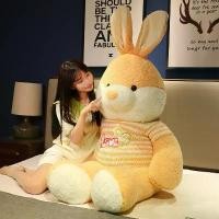 ราคา ตุ๊กตากระต่าย ตุ๊กตาผ้ากำมะหยี่ หมอนนอน ขนาดใหญ่ เหมาะสำหรับกอดและเป็นของขวัญวันเกิดสำหรับเด็กผู้หญิง รวมผ้าปูที่นอน (1730753251426863677)