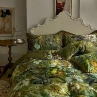 ราคา ชุดสี่ชิ้น, ดอกไม้ภาพวาดสีน้ำมัน, สไตล์ย้อนยุค, ผ้าฝ้ายออสเตรเลียยาว, ผ้าฝ้ายสี่เส้น, ผ้าฝ้ายอเมริกัน, ปลอกผ้านวมคู่, เสื้อเชิ้ตสีน้ำเงินคู่, การออกแบบขอบกว้าง (1731241755670119872)