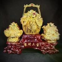 ราคา Aphinya Swangdao แนะนำวันนี้ กระเช้าเงินทอง ขนเงินขนทองรับทรัพย์ ของขวัญปีใหม่ ของมงคลแต่งบ้าน (1731224535195682080)