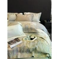 ราคา ชุดเครื่องนอนผ้าฝ้ายแท้ 100 ชิ้น สไตล์หรูหราราคาไม่แพงระดับไฮเอนด์ ลวดเย็บกระดาษยาว ชุดสี่ชิ้น งานหนัก งานปักขนนก ปลอกผ้านวม (1729783604049054406)