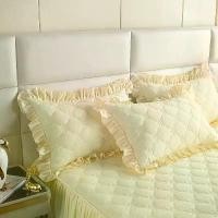 ราคา ชุดเครื่องนอน 1 ชิ้น 4 ฟุต/5 ฟุต/6 ฟุต ผ้าปูที่นอน ปลอกหมอน ผ้าคลุมเตียงแบบผูกเชือก เป็นมิตรกับผิว (1730678812239235416)