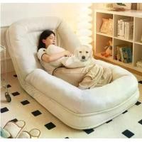 ราคา เก้าอี้โซฟาแบบเดี่ยวและสองคน, เก้าอี้โซฟาพื้นพับได้เก้าอี้โซฟาเนื้อแกะกำมะหยี่ห้องนั่งเล่นเก้าอี้พักผ่อนสามารถนอนและนอนได้ (1731280197484381725)