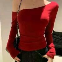 ราคา เสื้อปาดไหล เสื้อครอป เสื้อเเฟชั่น (1732131979687397990)