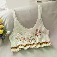 ราคา เสื้อกั๊กลูกไม้ลายทางผู้หญิงสไตล์ชาติพันธุ์โบฮีเมียนคอเชือกแขวนคอเปลือย, การออกแบบกลวงออก, สไตล์8, KTHE ใหม่ (1731430426115147274)