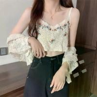 ราคา เสื้อกั๊กลูกไม้ลายทางผู้หญิงสไตล์ชาติพันธุ์โบฮีเมียนคอเชือกแขวนคอเปลือย, การออกแบบกลวงออก, [ใหม่ KTHE], เสื้อกั๊ก (1731430446289094154)