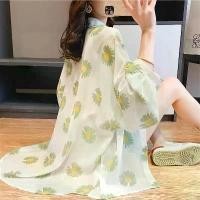 ราคา เสื้อชีฟองกันแดด สำหรับผู้หญิง แขนยาว สไตล์เกาหลี ทรงหลวม ความยาวปานกลาง พิมพ์ลายดอกเดซี่ ระบายอากาศ เสื้อคลุมบาง คอลเลคชั่นฤดูร้อน [3134 คนดึง], [COD] (1731346071187522676)