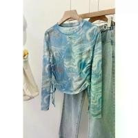 ราคา เสื้อป้องกันแสงแดดพิมพ์ลายมัดย้อมวินเทจ, เสื้อยืดแขนยาวตาข่าย, เสื้อสายเดี่ยว, ดีไซน์เก๋ไก๋, สำหรับผู้หญิง, ฤดูร้อนใหม่, [COD] (1731331398743000180)