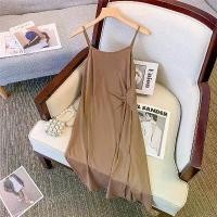 ราคา ชุดเดรสผ่าข้าง สำหรับผู้หญิง ใส่หน้าร้อน เดรสสายเดี่ยวกระชับสัดส่วน (1731327787533829264)