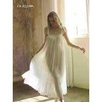 ราคา เดรสสายเดี่ยวลูกไม้ย้อนยุค CA BRIDA สไตล์เรียบหรูใหม่ ผ้าฝ้ายริ้วรอยฝรั่งเศส เหมาะสำหรับฤดูร้อน P119C2 black sundress (1732087510481144042)