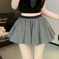 ราคา กระโปรงพลีทลายสก๊อตพลัสไซส์ สำหรับสาวอวบ เอวสูง กระชับสัดส่วน กระโปรงทรงเอ ไซส์เล็ก กางเกงปี๊บ ฤดูร้อน 2566 (1731275772423276376)